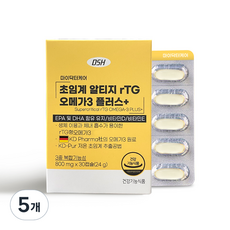 마이닥터케어 초임계 알티지 오메가3 플러스 24g, 30정, 5개