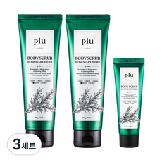 플루 오리지널 바디스크럽 로즈마리 허브향 200g x 2p + 50g 세트, 3세트