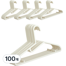 BONOHOUSE 防伸長衣架, 乳霜, 100個