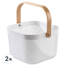 elelliving 防壓壞廚房浴室收納手提籃, 2個