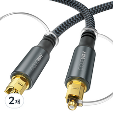 CODEWAY 光纖音訊聲霸光纖線 SPDIF TOSLINK, 2個, 混合顏色, 1m