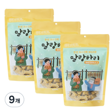 말랑하리 강아지 옐로우 수제간식, 황태 + 소간 혼합맛, 150g, 9개