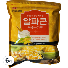 햇살나래 알파콘 옥수수가루, 1kg, 6개