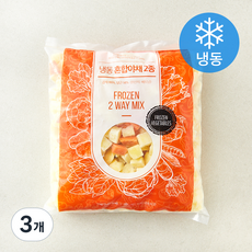 글로벌냉동식품 베트남산 감자 당근 혼합야채 (냉동), 3개, 1kg