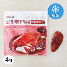 하림e닭 소스 잘 먹은 닭가슴살 매콤떡볶이 (냉동), 110g, 4개, 5개입