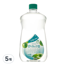 은나노스텝 은나노시즌3 고급주방세제 사과향, 1.1L, 5개