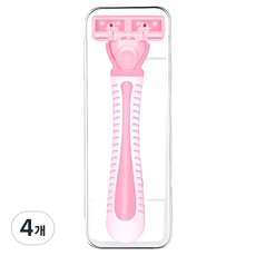 마켓링 여성용 러블리 면도기 핑크, 4개, 1개입
