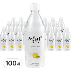 설빙 탄산음료 레몬, 500ml, 100개