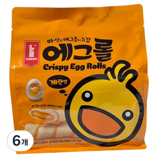 kaman 크리스피 에그롤 계란맛 쿠키과자, 200g, 6개