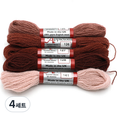 조이십자수 애플톤 울사 5종 세트, 4세트, 125, 126, 127, 128, 141