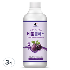 DulyAloe 李子乳酸菌果汁, 3個, 1L