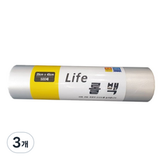 Life 위생롤백 35 x 45 cm 500p, 500개입, 3개