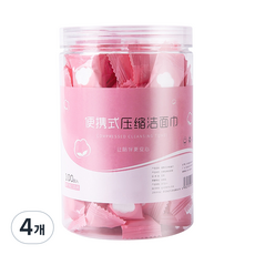 Gapang 便攜式超簡易壓縮硬幣毛巾白色 06 號 TOYA075, 4個, 100入