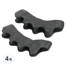 Luneon 簡約雙腳通用腳趾環 黑色, 4個