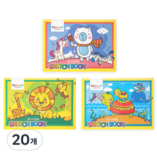 탐사 키즈 스케치북 10p, 30매, 20개