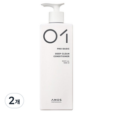 AMOS PROFESSIONAL 愛茉詩 深層清潔潤髮乳, 1L, 2個