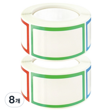 동아피엠에스 네임 보관 무지 라벨스티커, 8개, 250개입