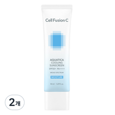 셀퓨전씨 아쿠아티카 쿨링 썬스크린 SPF50+ PA++++, 50ml, 2개