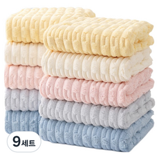 하나그램 5색으로 나누는 극세사 행주 10P, 9세트