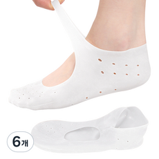 썸즈마인 실리콘 풋케어 보습 패드 화이트, 1개입, 6개, 100g