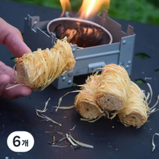 차크닉 캠핑 착화제 장작 숯 불쏘시게 25p, 250g, 6개