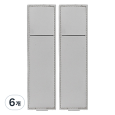 미소로운 다이어리 볼펜 홀더 L 18 x 4.5 x 0.5 cm, 그레이, 6개