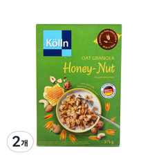 科隆燕麥燕麥蜂蜜堅果, 375g, 2個