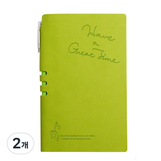 樹狀字母日記本型筆記本 + 原子筆組, 隨機出貨, 2個