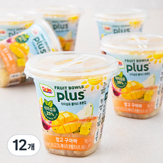 돌 식이섬유 플러스 후룻컵 망고구아바, 198g, 1개입, 12개