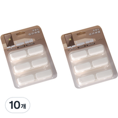 Beurrureikeu 桌面電線整理固定器, 10個, 白色