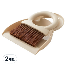 살림여왕 다용도 미니 빗자루 라운드 세트, 아이보리, 2세트