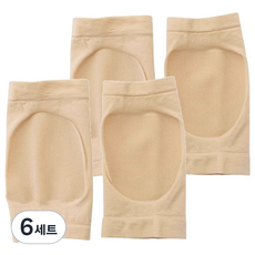재마로 뒤꿈치케어 나일론 보습 양말 스킨 2켤레, 6세트