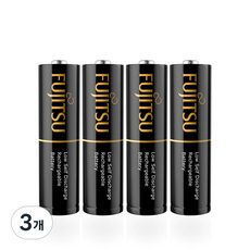 후지쯔 프리미엄 AA 충전지 2550mAh, 4개입, 3개