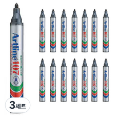 Artline Sachihata油性魔術 EK-107, 黑色的, 45個