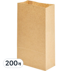 Pack-guy 牛皮紙一般方底紙袋 小, 200個, 1入