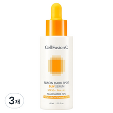 셀퓨전씨 나이아신 잡티 썬 세럼 SPF50+ PA++++, 3개, 40ml