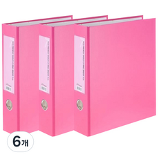 에코청운 에코 D링바인다 A4 7cm 3공, 분홍, 6개