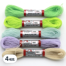 조이십자수 애플톤 울사 5종 세트, 4세트, 684, 685, 686, 687, 691