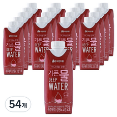 기픈물 자연드림 마그네슘 강화 종이팩 해양심층수, 330ml, 54개