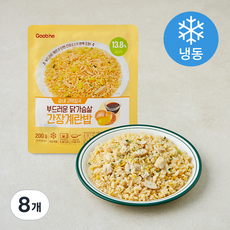 굽네 부드러운 닭가슴살 간장계란밥 (냉동), 200g, 8개