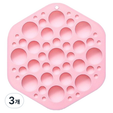 E Home Baking 各尺寸半球矽膠模具 49孔, 3個, 隨機出貨