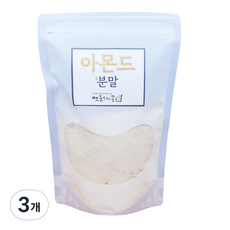 맷돌속작은콩 아몬드 분말, 500g, 3개