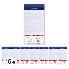 OXFORD 리갈패드 Mini Long, 흰색, 50매, 16개