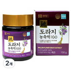 국내산 도라지 농축액 100, 2개, 150g