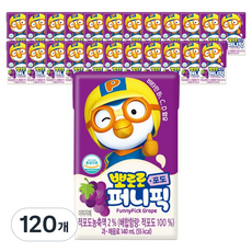 뽀로로 퍼니픽 포도 주스, 120개, 140ml