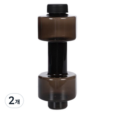 12라운드 무게조절 휴대용아령 블랙 500ml, 2개, 82g