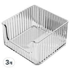 KODACHIEF 데스크정리함 1타입 10 x 5.7 x 10 cm, 투명, 3개