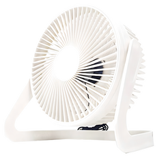 樂居家 USB小巧桌面扇 5吋, 白色, OY-01
