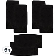 워터샤인 발뒤꿈치 보호 뽀송촉촉 발각질 실리콘 쿠션 풋패드 블랙, 6개, 2개입