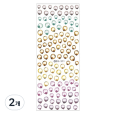 Beauty Pop美甲藝術閃亮3D水印貼紙, 12, 2個